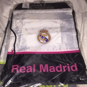 Pink Real Madrid Drawstring bag